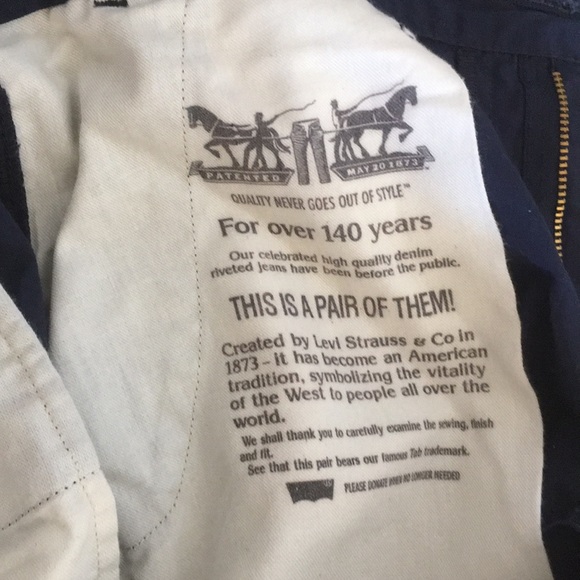 Levi’s Shorts | Navy Blue Levi’s Men’s Shorts - Picture 3 of 3